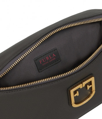 Поясная сумка Furla Isola 1033402 в зернистой коже графитовая