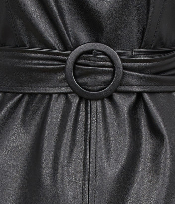 Платье IMPERIAL AAQMZHTC из экокожи черное