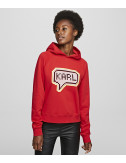Красная толстовка KARL LAGERFELD 201W1822 с пиксельным принтом
