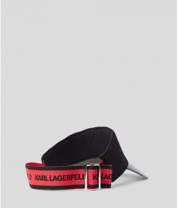 Козырёк KARL LAGERFELD 201W3412 с логотипом черно-красный