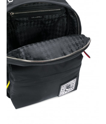 Нейлоновый рюкзак Karl Lagerfeld 201W3127 с внешним карманом черный