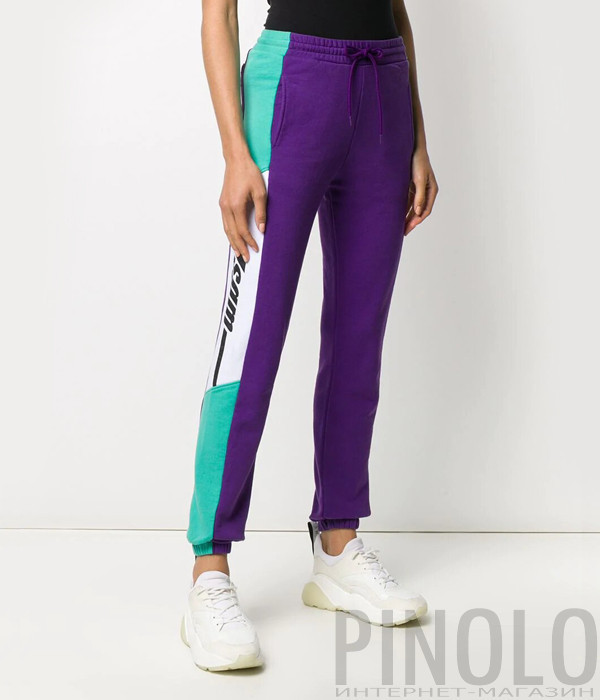 Спортивные штаны MSGM 2841MDP65 бирюзово-фиолетовые