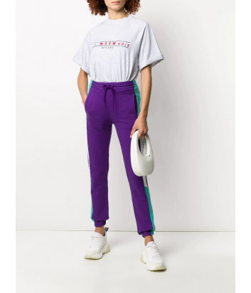 Спортивные штаны MSGM 2841MDP65 бирюзово-фиолетовые