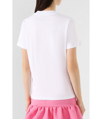 Футболка MSGM 2841MDM100 белая с логотипом