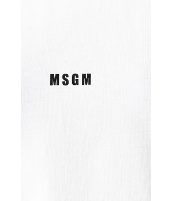 Футболка MSGM 2841MDM100 белая с логотипом