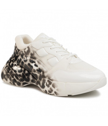 Белые кроссовки PINKO 1H20QZ с леопардовым принтом
