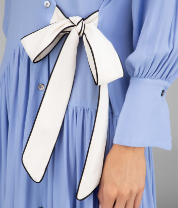 Платье-рубашка ERIKA CAVALLINI P0ST06 голубое