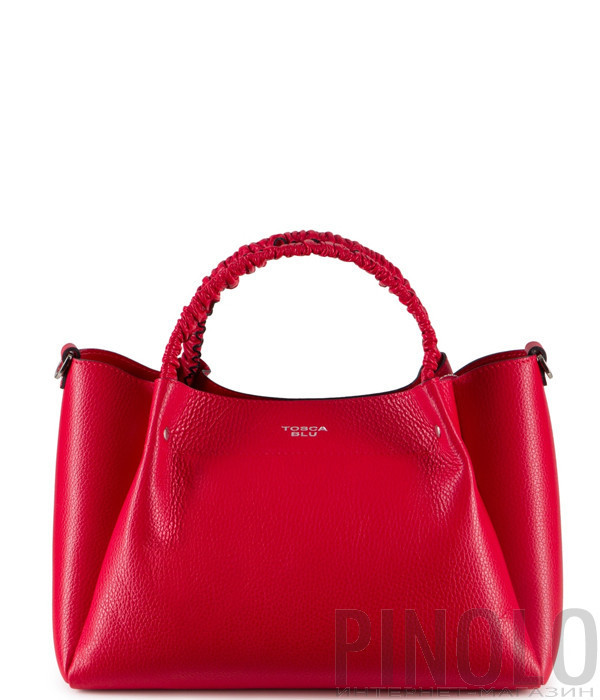 Кожаная сумка TOSCA BLU Fresia TS20NB121 со съемной косметичкой красная