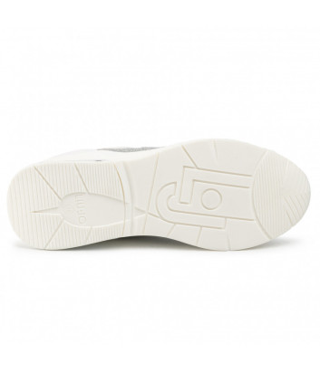 Белые кроссовки LIU JO BA0031 с серебристыми вставками Белые кроссовки LIU JO BA0031 с серебристыми вставками