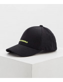 Кепка KARL LAGERFELD 805614 черная с салатовым логотипом