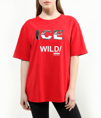 Красная футболка ICE PLAY U2MF083 с логотипом