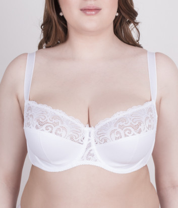 Бюстгальтер-балконет MILAVITSA 116181 с полумягкой чашкой белый