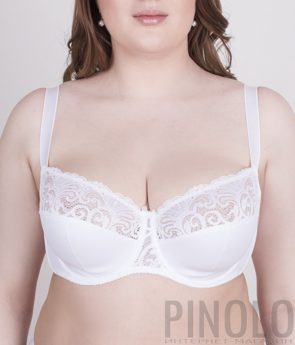 Бюстгальтер-балконет MILAVITSA 116181 с полумягкой чашкой белый