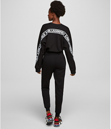 Спортивные штаны KARL LAGERFELD 201W1049 черные с надписями
