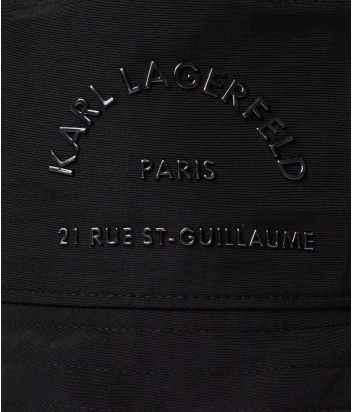 Панама KARL LAGERFELD 201W3420 черная с логотипом
