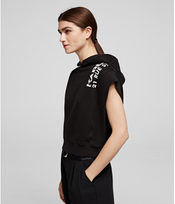 Жилет Karl Lagerfeld 201W1851 с капюшоном черный