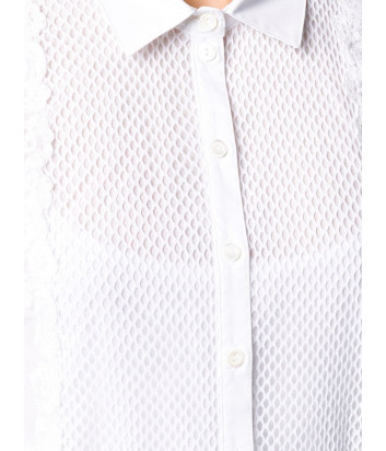 Блуза ERMANNO ERMANNO SCERVINO 46TCM06RCM с коротким рукавом белая