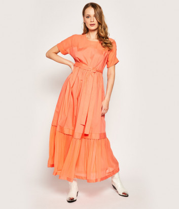Длинное платье TWIN-SET 201TT2051 коралловое