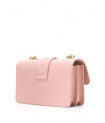 Маленькая сумочка на цепочке PINKO Love Bag 1P21EDY в гладкой коже нежно-розовая