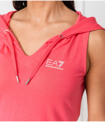 Спортивное платье EA7 EMPORIO ARMANI 3GTA56 TJ28Z розовое