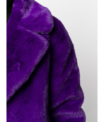 Пальто P.A.R.O.S.H. PHOTO D430847 из искусственного меха фиолетовое
