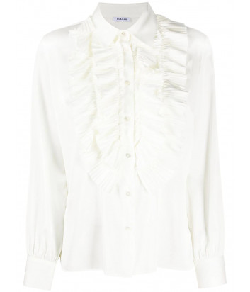 Блуза P.A.R.O.S.H. PALACE D380482 с оборками белая