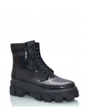 Резиновые ботинки LEMON JELLY RAINA 01 с молнией и на шнурках черные