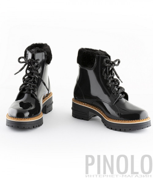 Резиновые ботинки LEMON JELLY OLETA 01 на меху черные