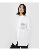 Рубашка KARL LAGERFELD 206W1606 белая с декором