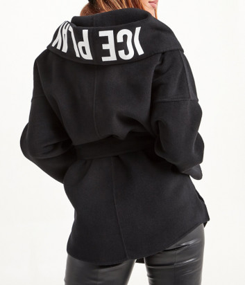 Короткое пальто ICE PLAY O0216451 с капюшоном черное