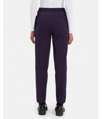 Женские брюки ICEBERG B2413119 фиолетовые с бархатными лампасами