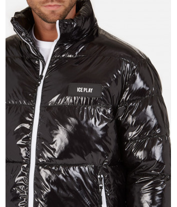 Мужской пуховик ICE PLAY J0216403 блестящий черный