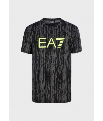 Футболка EA7 Emporio Armani 6HPT04PJB1Z серая с принтом