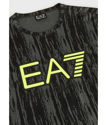 Футболка EA7 Emporio Armani 6HPT04PJB1Z серая с принтом