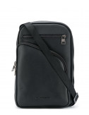 Компактный кожаный рюкзак KARL LAGERFELD 815922 502452 с внешними карманами черный