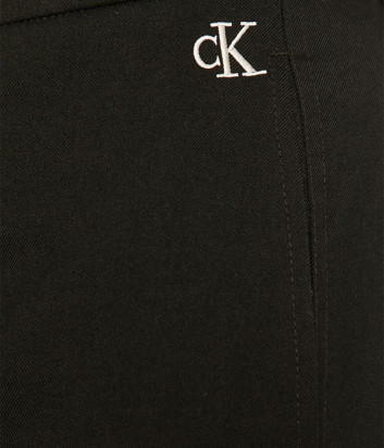 Брюки CALVIN KLEIN Jeans J20J215028 черные с вышитым лого