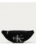 Сумка-бананка CALVIN KLEIN Jeans K50K506130 черная с логотипом