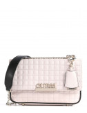 Сумка на цепочке GUESS Matrix HWVG7740210 стеганная кремовая