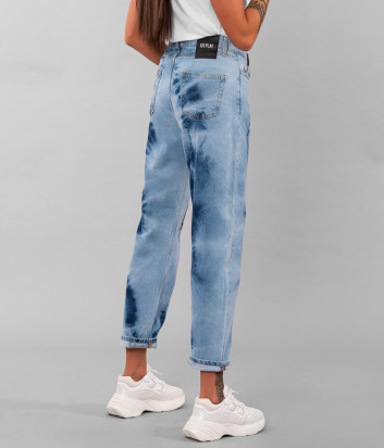 Мам джинсы ICE PLAY 2MM26009 синие с принтом