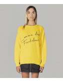 Пуловер COMME des FUCKDOWN CDFD1303 желтый с логотипом