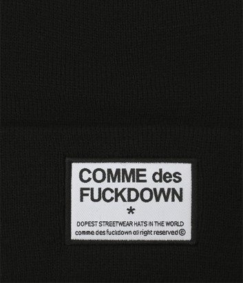 Шапка COMME des FUCKDOWN CDFA503 черная