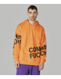 Толстовка COMME des FUCKDOWN CDFU967 оранжевая с логотипом