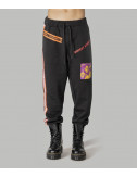 Спортивные штаны COMME des FUCKDOWN CDFU1037 черные с принтом