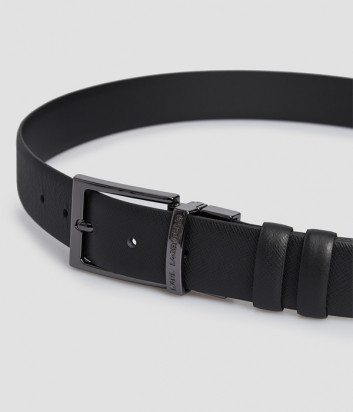 Ремень KARL LAGERFELD 815300 502453 в сафьяновой коже черный (120 см)