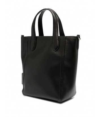 Кожаная сумка KARL LAGERFELD Ikonik 210W3076 со значком черная