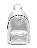 Серебристый рюкзак KARL LAGERFELD Ikonik 210W3008 из глянцевого нейлона