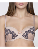 Бюстгальтер-балконет ROSE&PETAL La Reine 12004 с формованными чашками золотистый