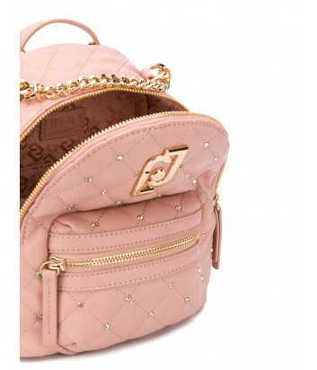 Стеганный рюкзак-сумка LIU JO AA0212E0041 с ручкой-цепочкой розовый