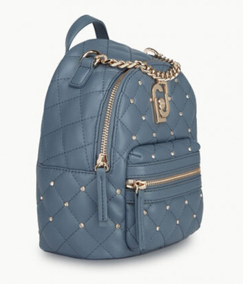 Стеганный рюкзак-сумка LIU JO AA0212E0041 с ручкой-цепочкой синий