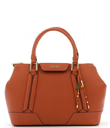 Женская сумка LIU JO AA0120E0064 с декором рыже-коричневая